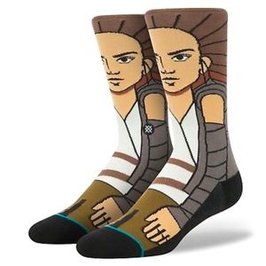 NWT STANCE x Star Wars The Force Awakened Rey Socks, Size L (9-12)